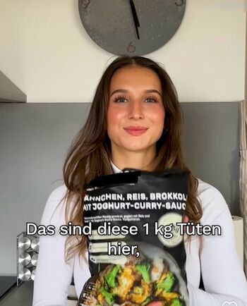 Kennt jemand die Influencerin aus Werbung für meal prep Gerichte?